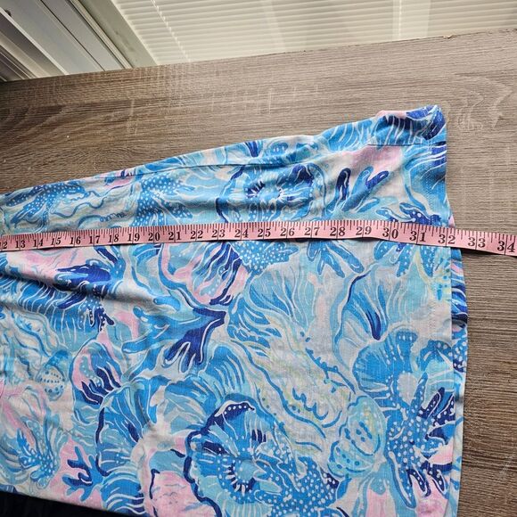 Lilly Pulitzer Essie Knit Dress Shade Seekers Size L Made in India - Picture 6 of 7